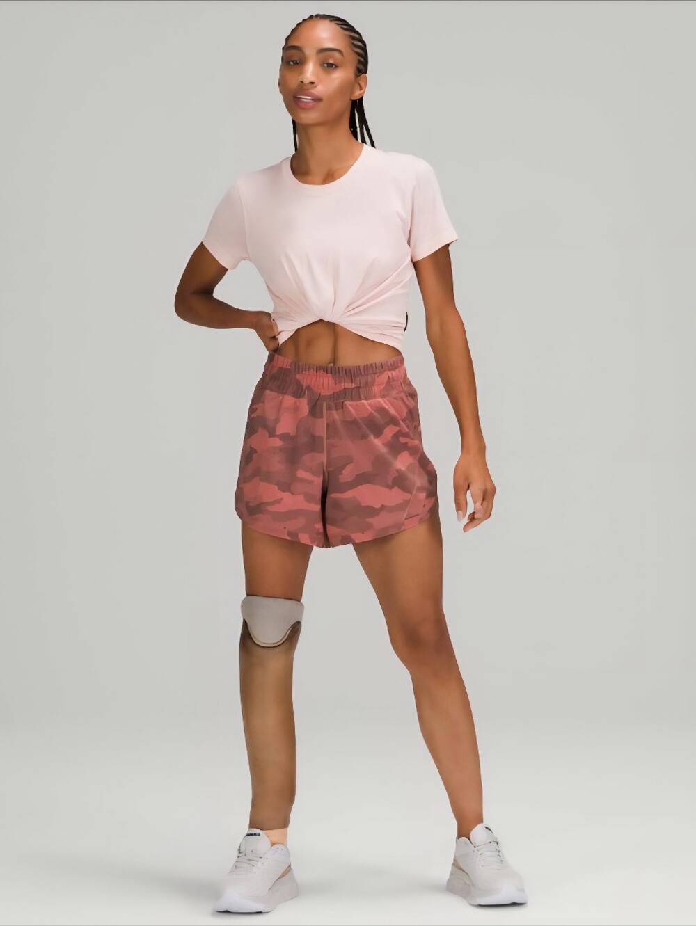 NWT Lululemon "Track That Mid-rise Lined 5" Short 5" Camo Brier Rose🌹Multi Sz 8